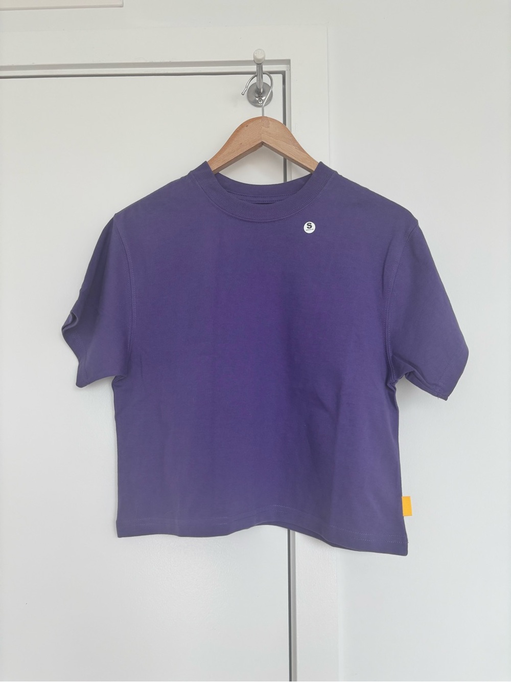 Yellow Label Co. Le 1992 Classique Crop Tee | Size S | Purple | Made in Canada